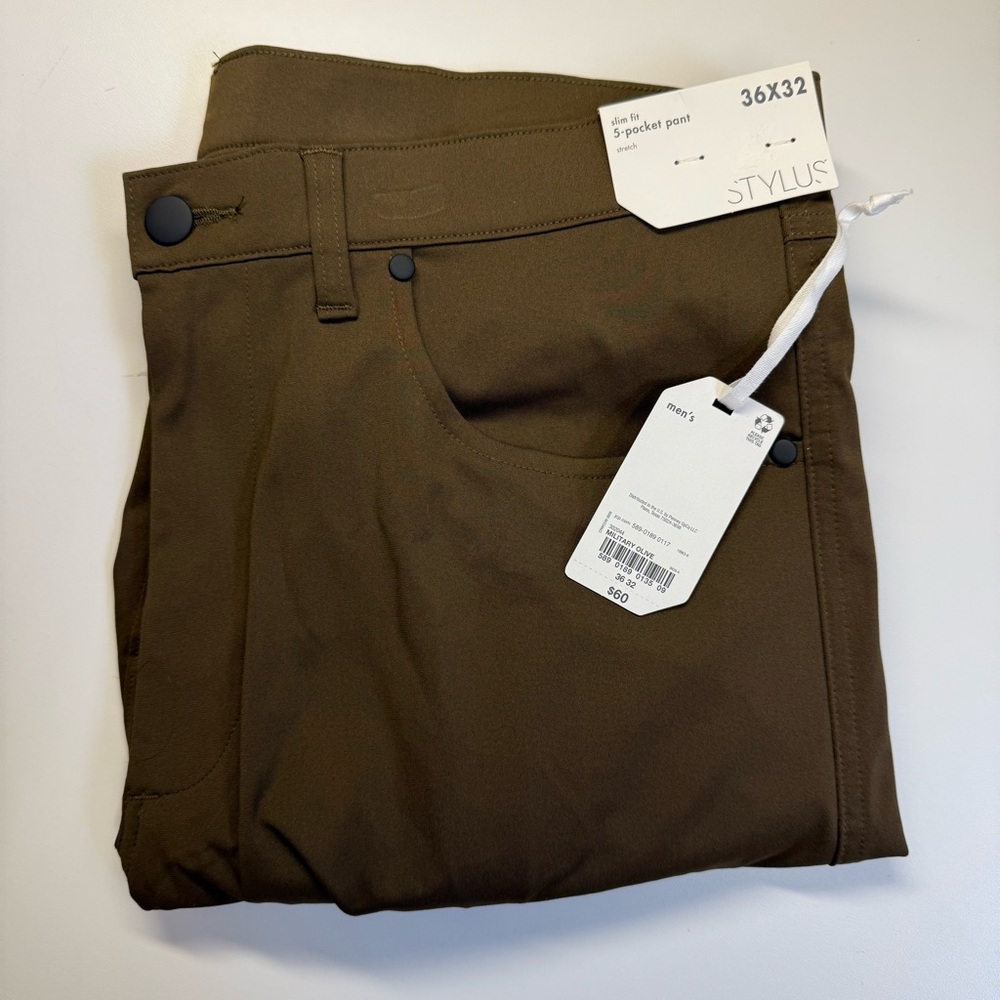 STYLUS Brown Chinos High-Quality Matte Finish